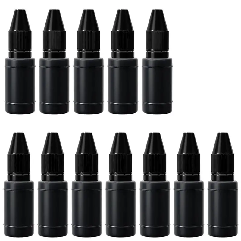 

AT82-водостойкие быстросохнущие черные чернила объемом 10 мл (12 шт. в упаковке) для штампов, для офиса и скрапбукинга