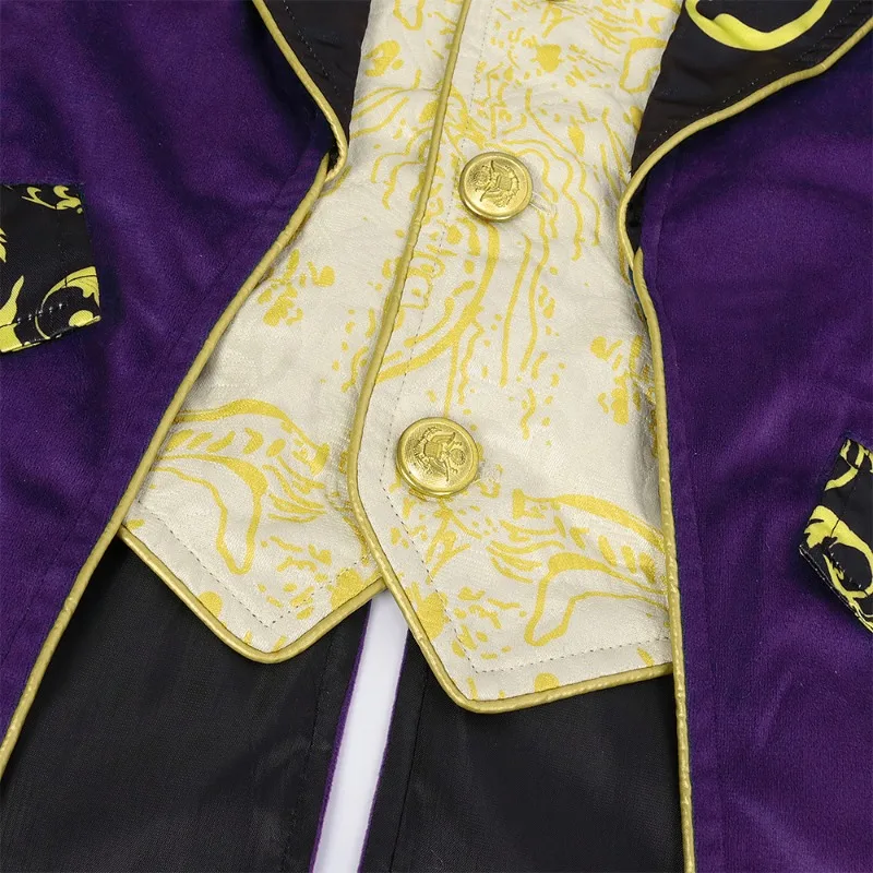 Purple Men's Vintage-style Long Coat Green Stage Performance Tailcoat European Size Red Stand-collar Long-sleeved Trench Coat