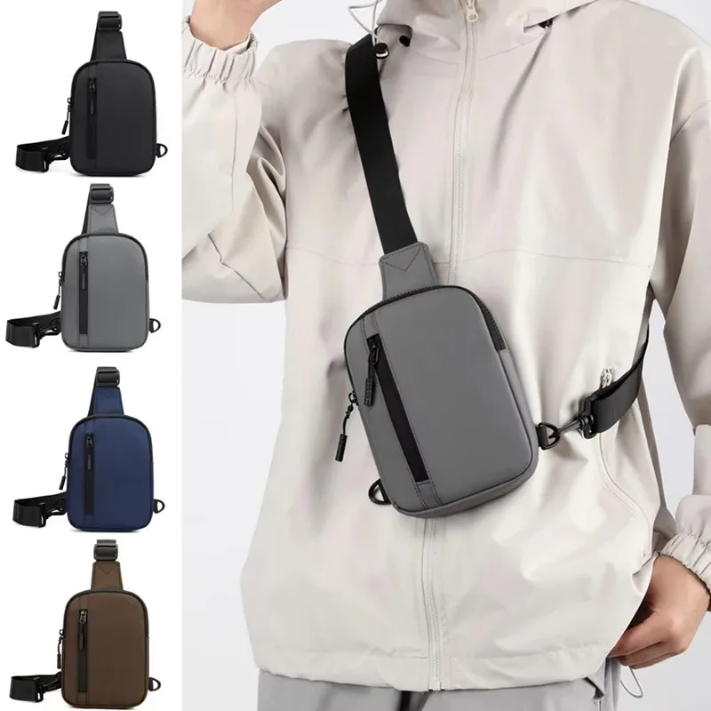 Oxford Chest Bag For Men Women Casual Sling Shoulder Crossbody Pack Waterproof For Outdoor Running Cycling Travel Phone Bags