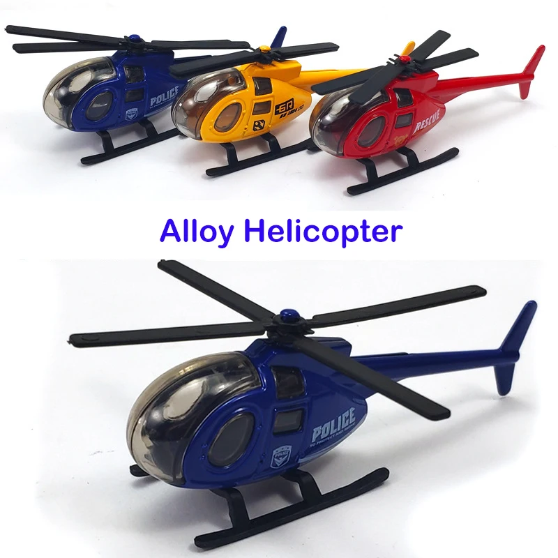 Hot Selling Children's Educational Toy Simulation Alloy Mini Sliding Helicopter Model Children Boy Birthday Gifts