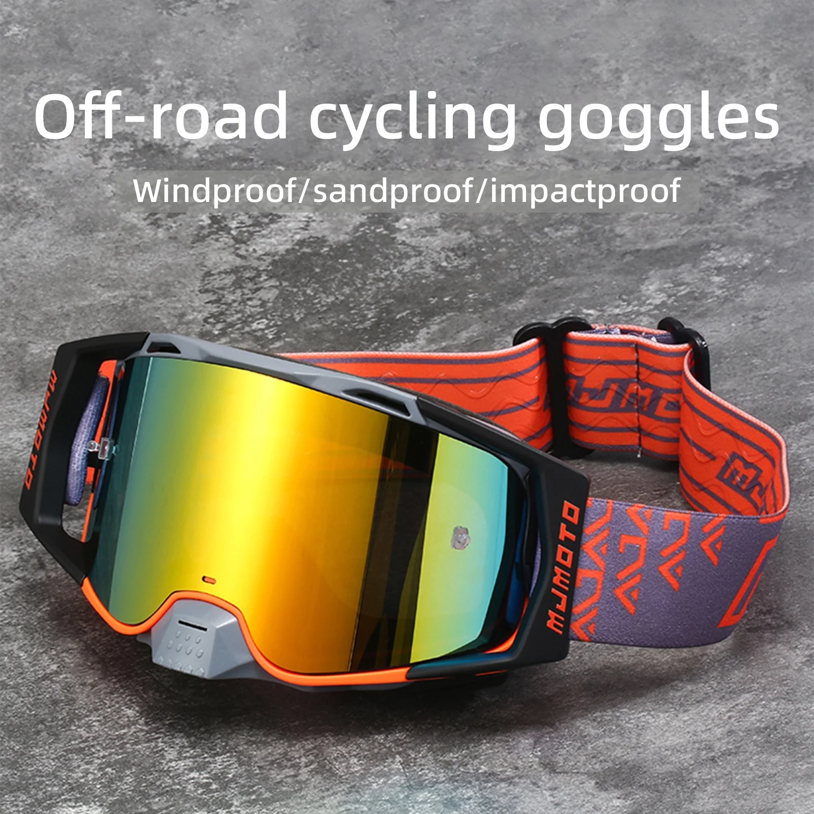 

Motorcycle Goggles Dirt Bike Goggles Windproof ATV Dustproof Racing Goggle Impact-resistant Ski Goggle Protective Safety Glasses