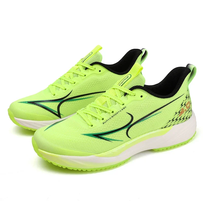 2025 New Running Shoes For Men Green Orange Walking Jogging Shoe Youth Top Quality Sport Shoes Mens Carbon Plate Gym Shoe Man