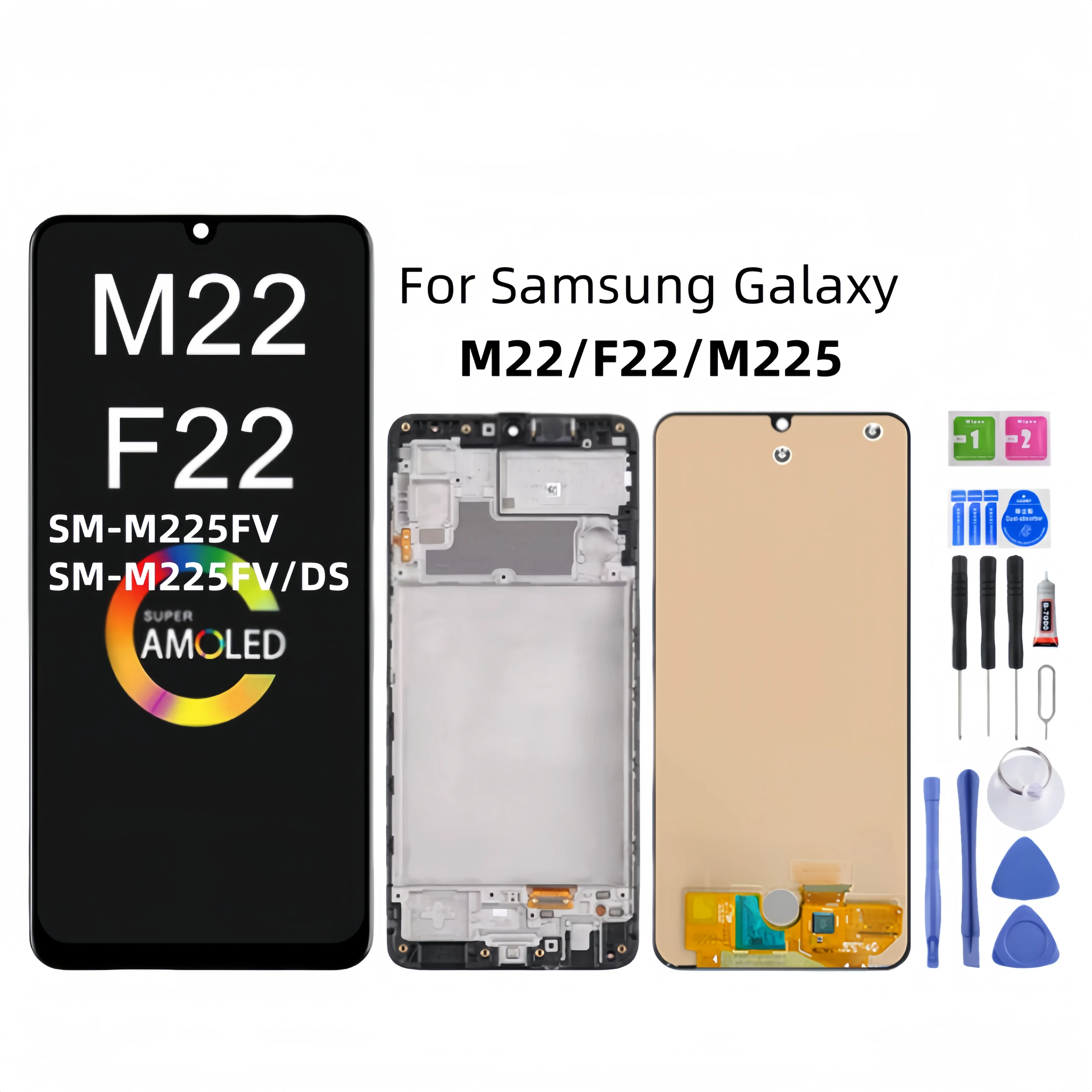 

ЖК-дисплей с сенсорным экраном и дигитайзером в сборе для Samsung Galaxy M22 M225 F22 SM-F225 M225 M225FV M225FV/DS