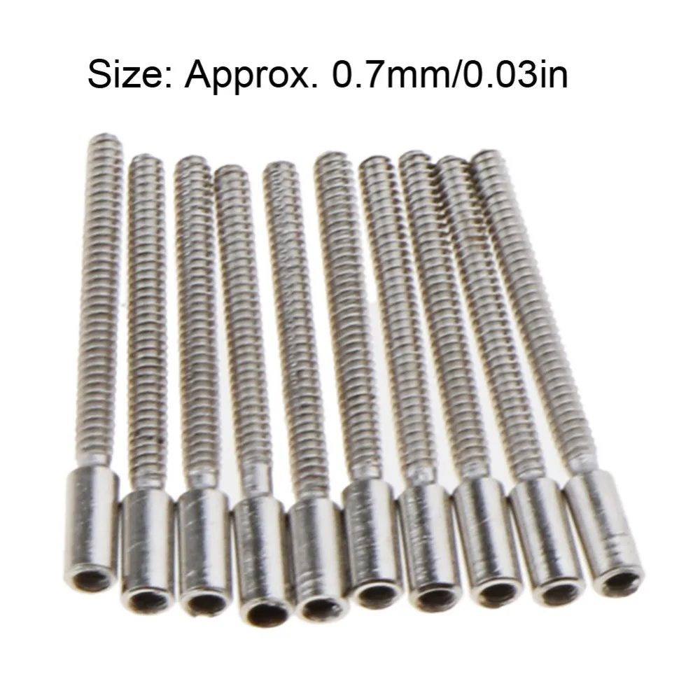 Precision Metal Watch Stem Extender 0.7mm Threads Winding Stem Extender Watch Extension Bar Watch Accessories
