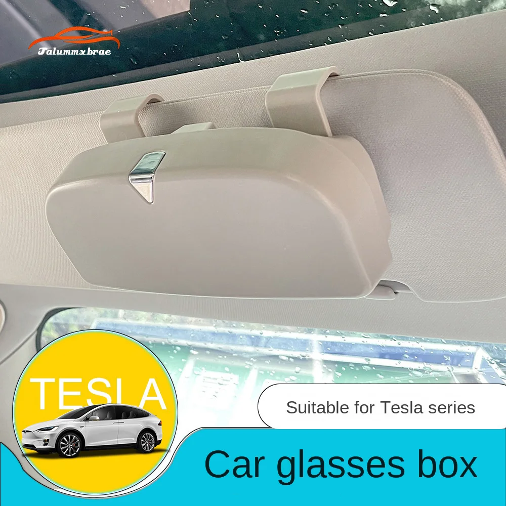 

Car Sunglass Holder Clip for Tesla Model 3 Model Y ABS Sunvisor Sunglasses Holder Car Eyeglass Holder Auto Interior Accessories