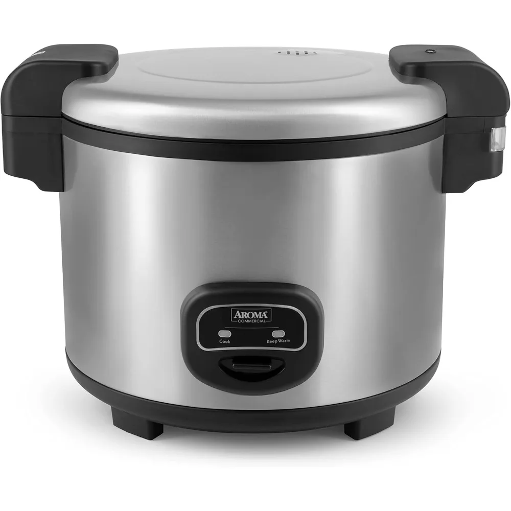 Housewares 60-Cup (Cooked) (30-Cup UNCOOKED) Commercial Rice Cooker, Stainless Steel Exterior (ARC-1130S), Silver