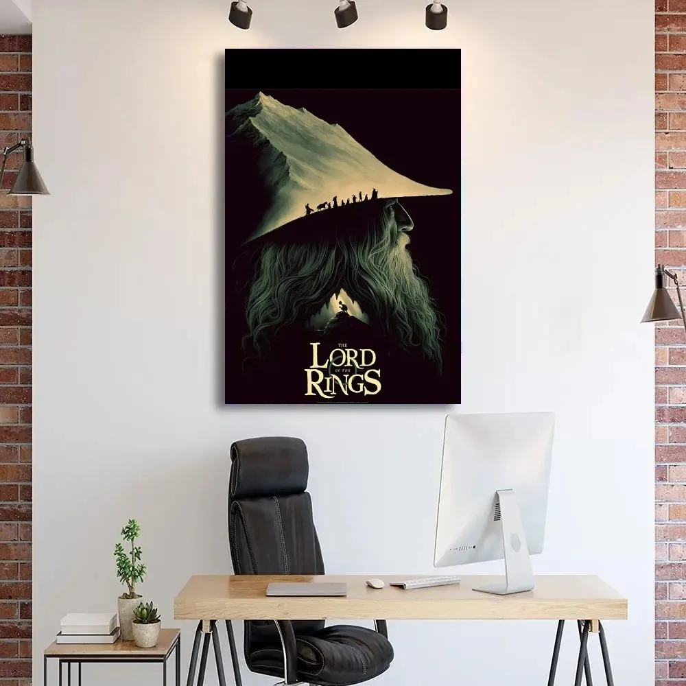 T-The-L-Lords Of The R-Rings Posters Kraft Paper Vintage Poster Wall Art Painting Study Aesthetic Art Small Size Wall Stickers