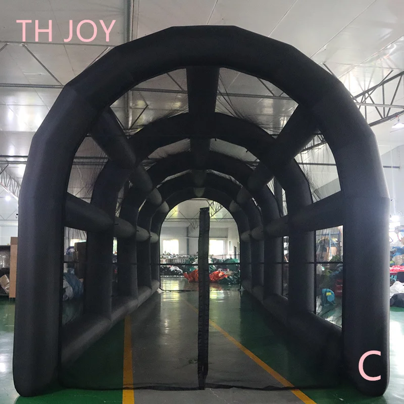 12x4x4m inflatable batting cages customized inflatable baseball solfball battle pitching cage
