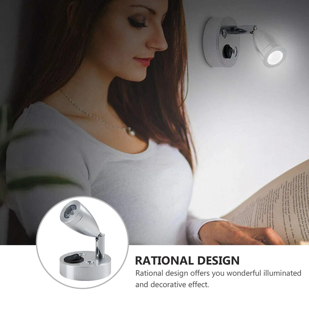 

Led Reading Lamp Bedside Wall Spotlight 12V Home Indoor Multipurpose Light Simple Design Decorative Light Safe Material