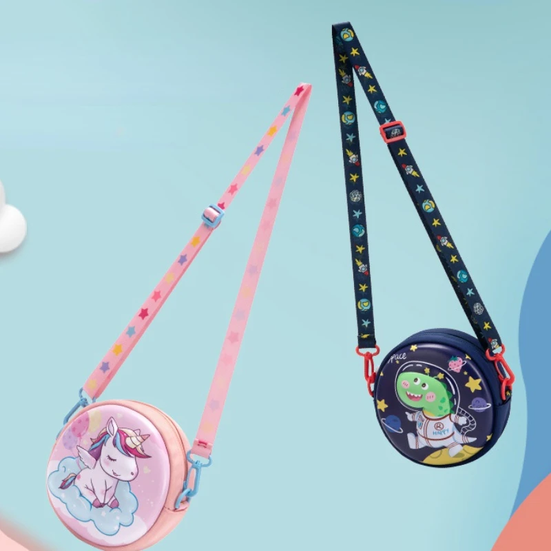 2022 New Children Wallet Small Messenger Bags Fashion Boys Girls Unicorn Dinosaur Mini Shoulder Bag
