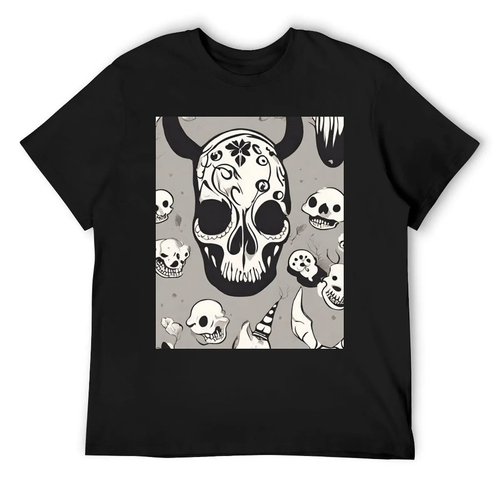 

Animal Skull T-Shirt tees shirts graphic T-shirts oversize mens graphic t-shirts hip hop
