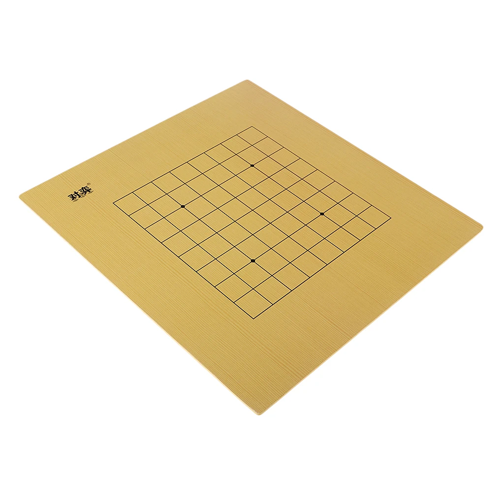 Double Sided Weiqi Game Board Wooden Checkerboard Advanced Board Game for Children and Adults Teaching