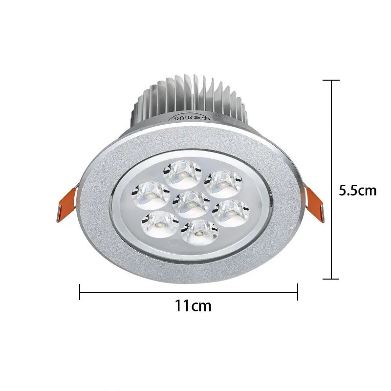 Imagem -06 - Luminária Embutida para Teto Lâmpada de Led Dimerizável 21w 7x3w com Drivers Embutidos