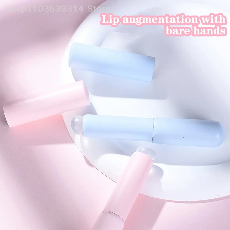 Silicone Round Head Lip Brush With Cover Angled Concealer Smudge Brush Soft Fingertips Lipstick Applicator Makeup Brushes