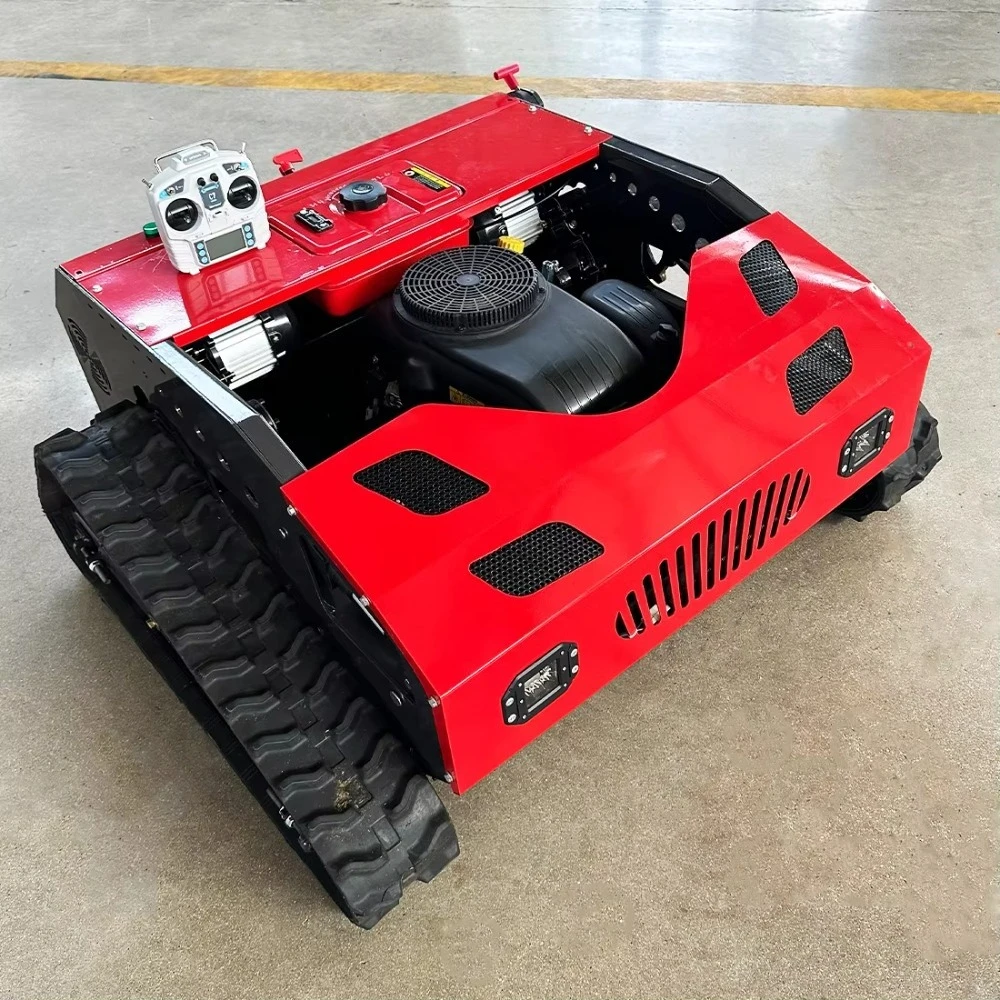 Automatic Zero Turn Remote Control Riding Tractor Lawn Mower Robotic  Lcrawler Lawn Mower for Grass Cutting