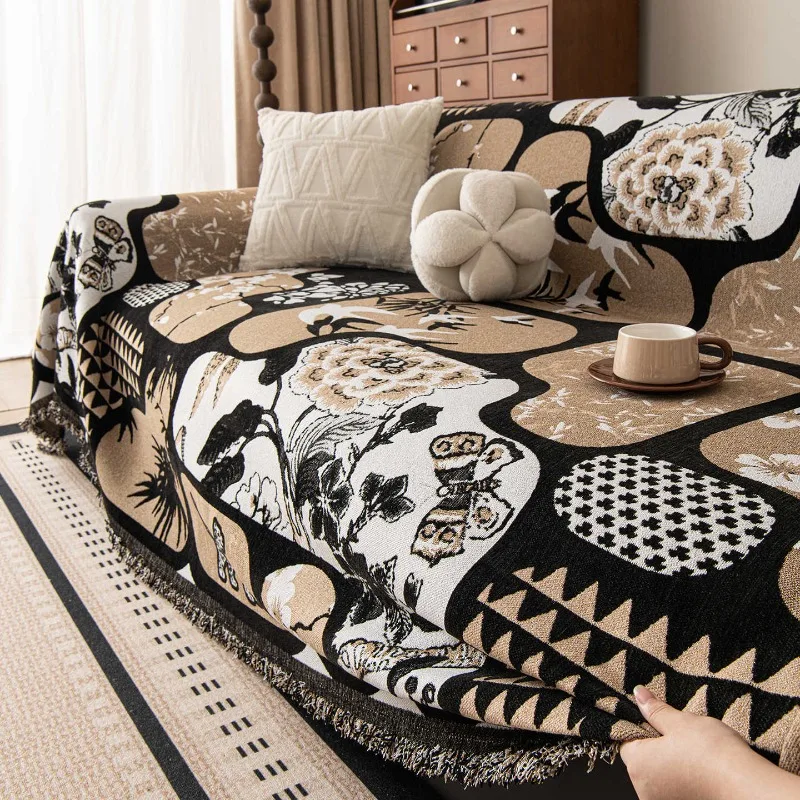 1PC Sofa Towel New High-end Sofa Cover Sofa Blanket Universal and Comfortable Fabrics in All Seasons Double-sided Usable