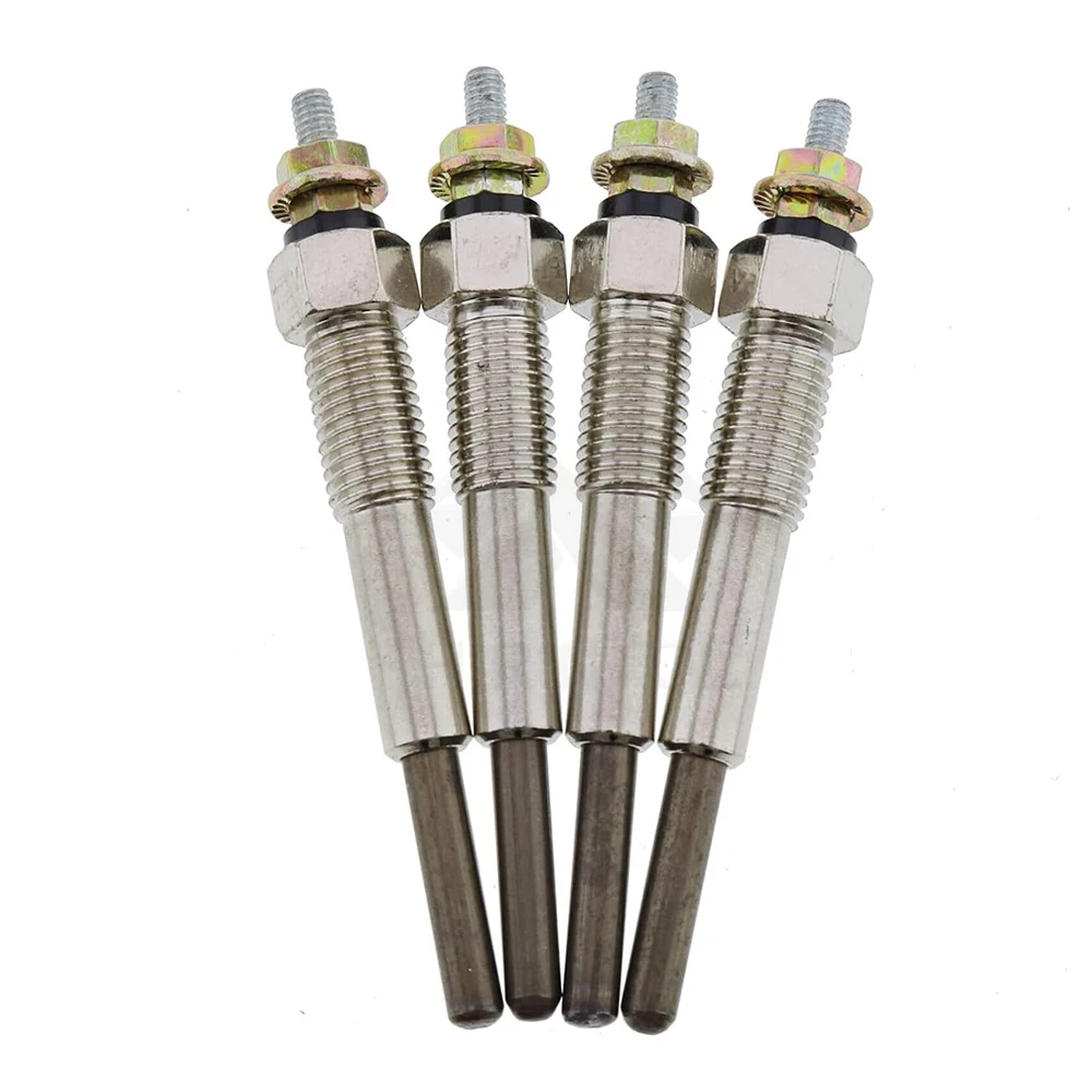 4pc 10.5V New Glow Plug Fit For Isuzu C240 C190 C201 4FA1 Diesel Engine 9-82511978-0 9825119780 C240PKG C240PKJ