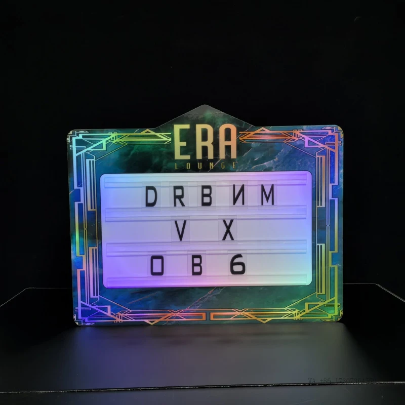 LEDLight-up word-changing card hand-held sign for barsKTVParty atmosphere props, advertising signs, remote-controlled colorful l