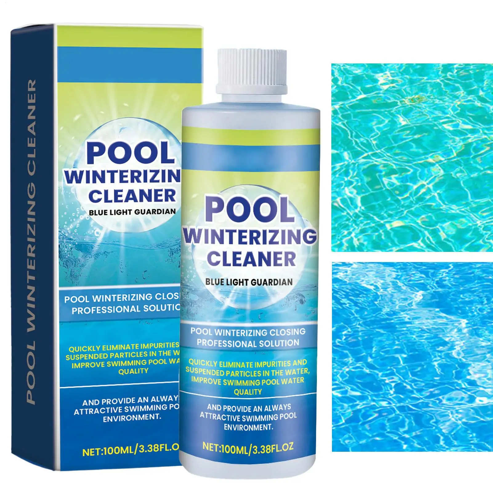 100ml Pool Cleaner Home Swimming Pool Water Clarifier Mild Safe Non-Irritating Public Outdoor Swimming Pools Winterizing Cleaner