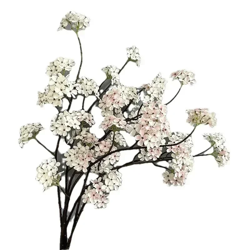 ประดิษฐ์ดอกไม้ผ้าไหม Pear Blossom ตกแต่งโต๊ะรับประทานอาหารจําลอง 90 ซม.6 หัวหวาน Seeking Pear ดอกไม้ตกแต่งสวน