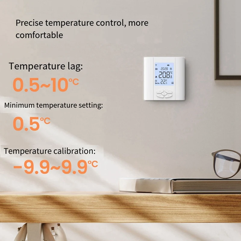 Tuya Zigbee Smart Thermostat 5A Water Gas Boiler Battery-Powered Temperature Controller Voice Control Google Home Alexa Durable