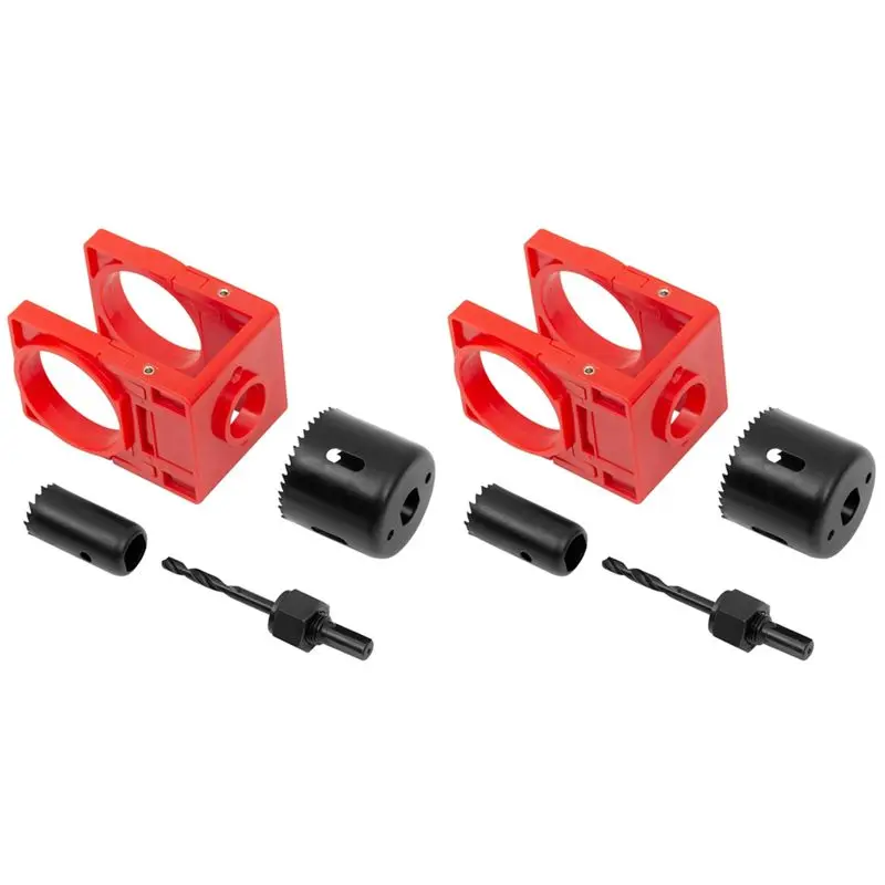 

Набор для установки дверных замков ABKQ-2Sets, комплект для вырезания отверстий под замки в деревянных дверях с направляющим шаблоном