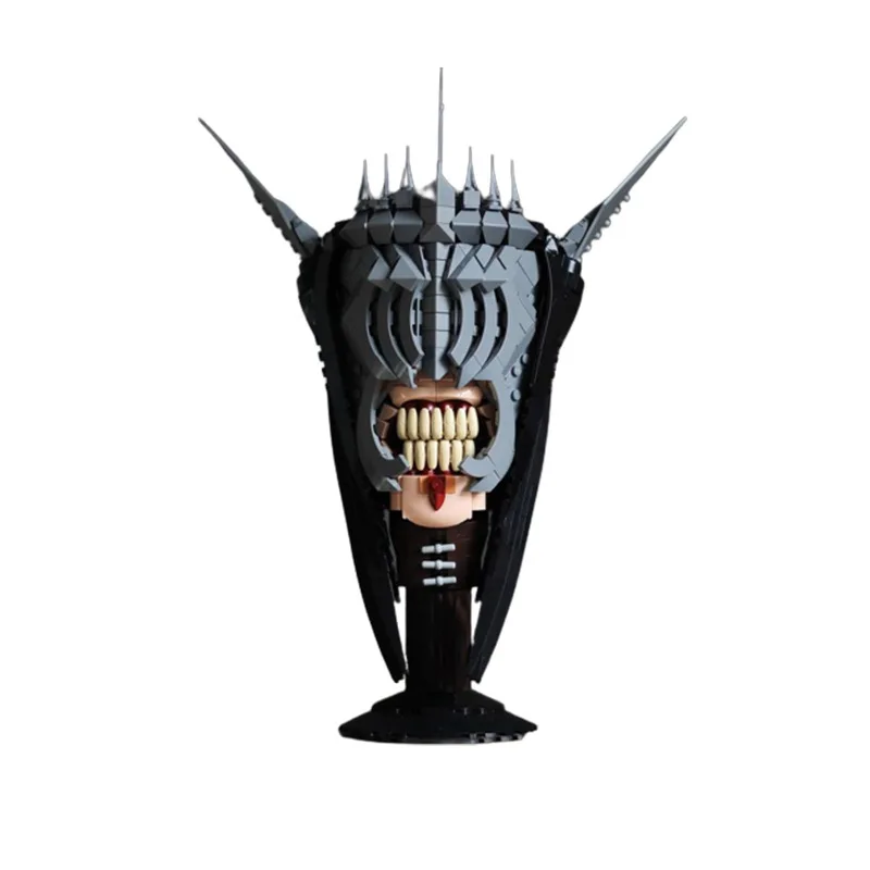 

Movie Serie Eye of Sauron MOC Building Block lotr Iconic Helmet And Menacing Smile Collection Display Model Toys Gifts