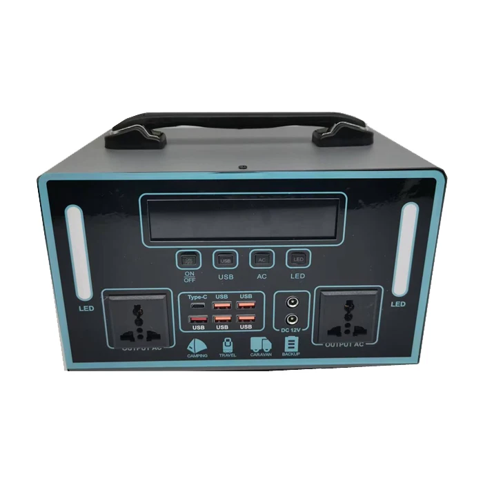 고출력 1200W LifePo4 휴대용 조명 에너지 스테이션 올인원 태양광 MPPT 야외 전원 공급 장치 (태양광 패널 포함) 썸네일 3