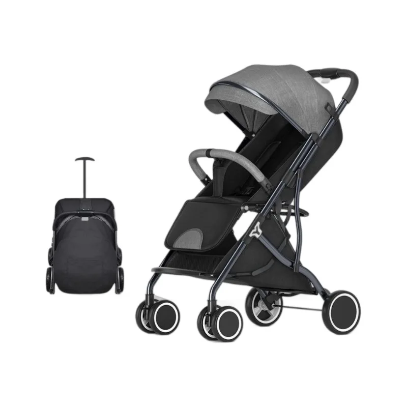 Детская коляска с откидной спинкой, легкая складная простая детская тележка-зонтик, портативная двусторонняя коляска для новорожденных