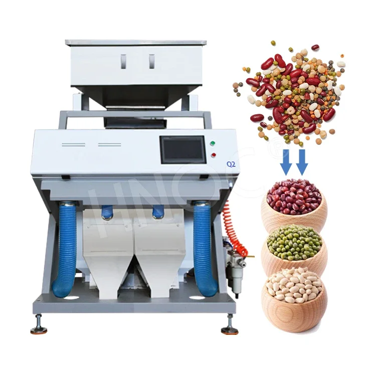 HNOC Industrial Quinoa Rice Tea Leaf Color Sorter Machine Mini Pecan Nut Optical Sorter for Coffee Bean