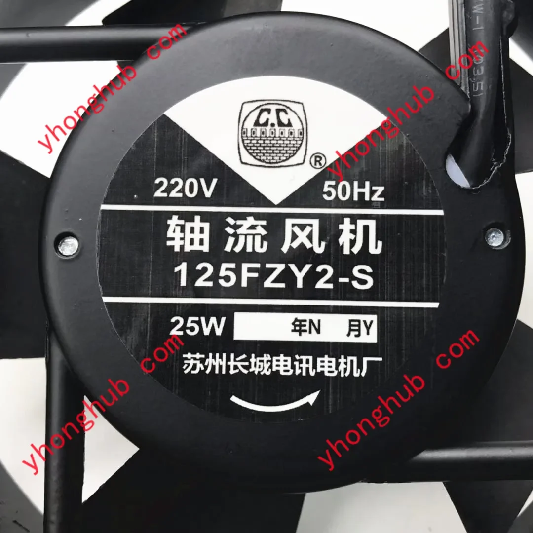 Ventilador de refrigeração do servidor CHANG CHENG 125FZY2-S DC 220V 25W 135x135x32mm
