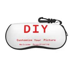 Custom Logo Print Your Logo Glasses Case Protective Customize NAME Glasses Storage Box Ins Eye Contacts Case