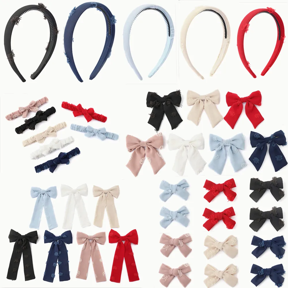 

Fashion Cotton Floral Ribbon Hairband Colorful Elegant Hairbow Hair Accessories Elegant Hair Scruchy headband