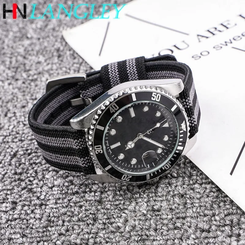 Army Nylon Woven Watch Strap 18mm 20mm 22mm 24mm for Seiko Quick Release Bracelet Sport Wristband for Huawei Watch Gt3/Gt4 46mm