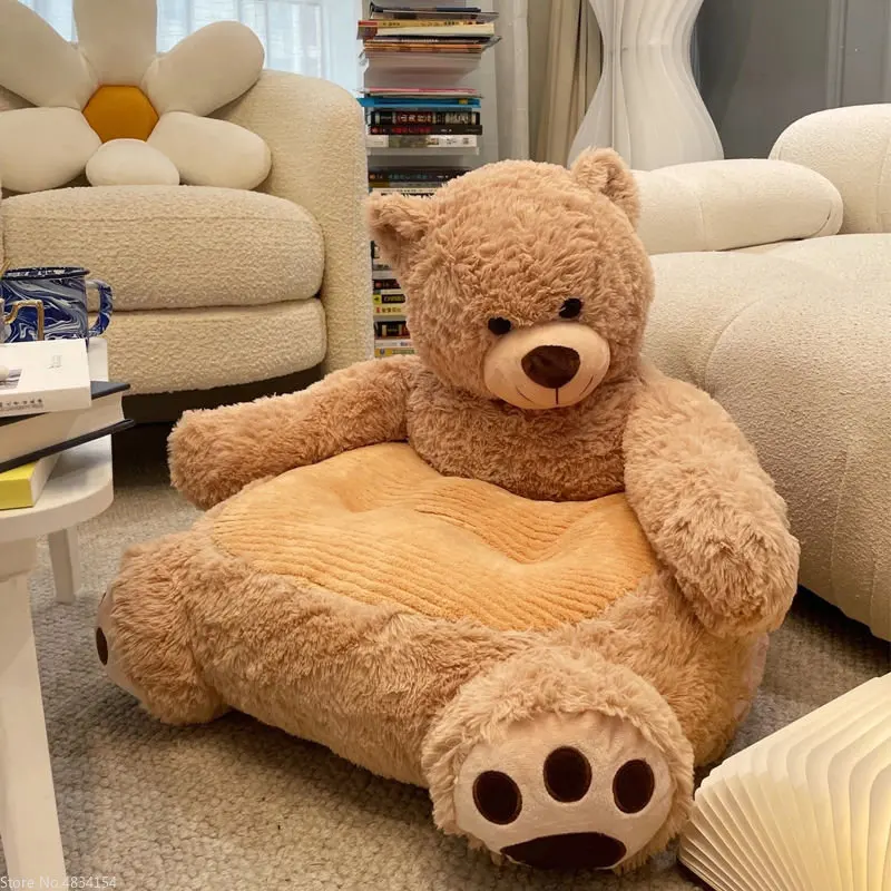 

50X40cm Bear Sofa Lazy Bean Bag Convertible Chair Home Puff Seat Cute Plush Kawaii Cartoon Animal with Filling Rooms Furniture