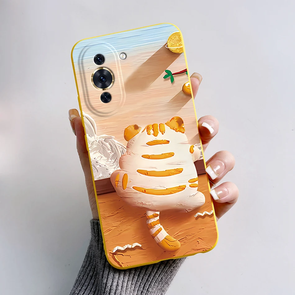 For Huawei nova 10 Case Huawei nova 10 Pro Phone Case NCO-LX1 GLA-LX1 Cute Cat Cartoon Frog Silicone Back Cover nova10pro Fundas