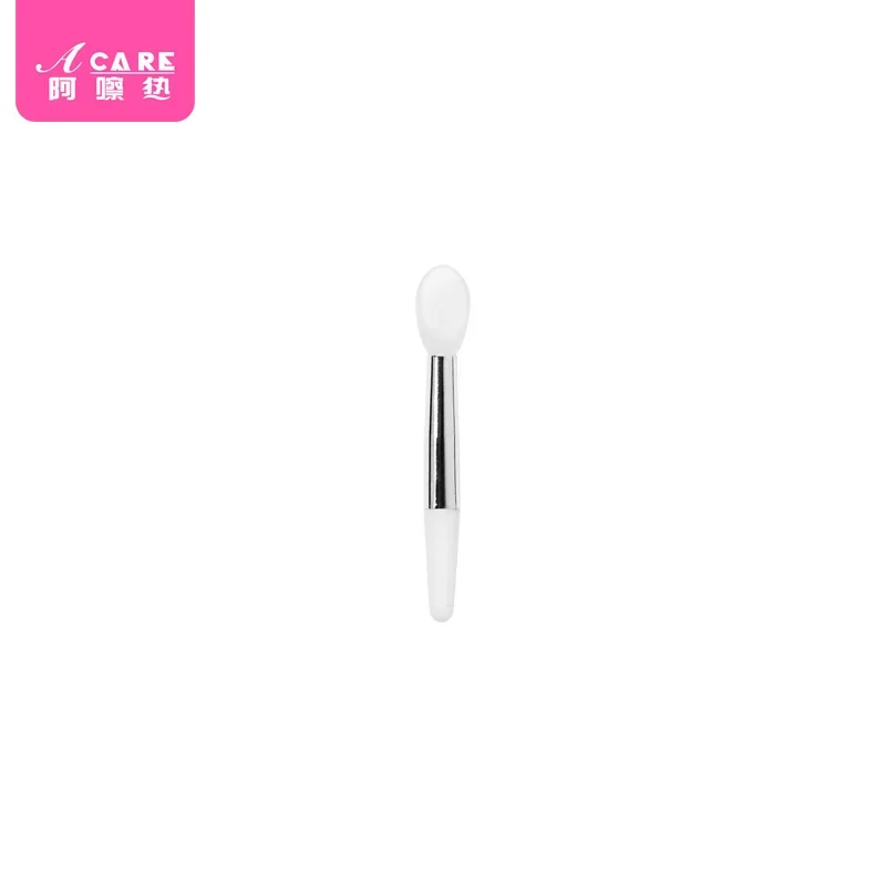 DX01/Lip brush/A1PQ2-Easy to Use Silicone Brush Makeup Brush Sequin Eyeshadow Brush with Lid Digging Portable Travel Eas