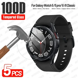 Samsung Galaxy Watch6 için 5 4 40/44MM temperli cam ekran koruyucu Samsung izle 4/6 klasik 42/46/43/47mm koruyucu Film