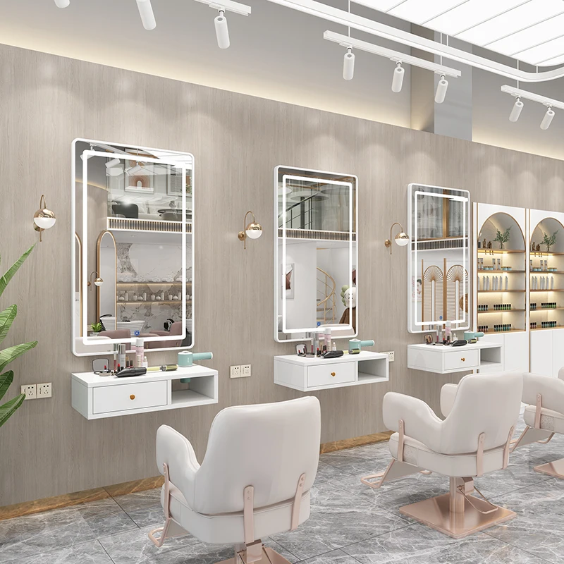 

Special cabinet integrated hairspecial wall perm and dyeing mirror table hair cutting