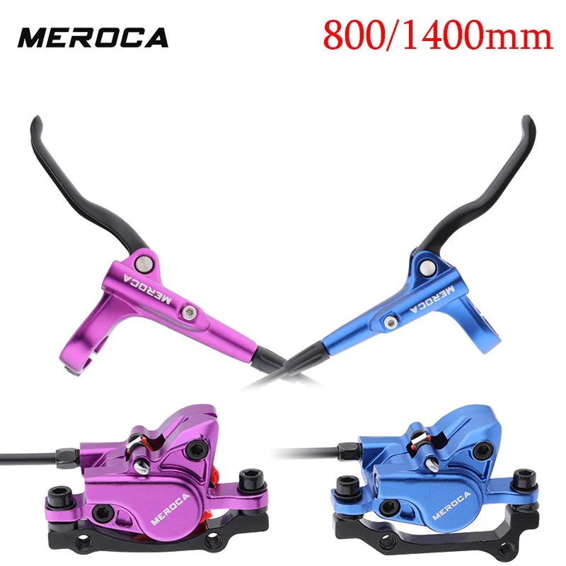 MEROCA MTB Hydraulic Brakes Bicycle Set Disc Brakes For Mountain Bike Double Pushes Piston Caliper With Rotor 160mm Cycling