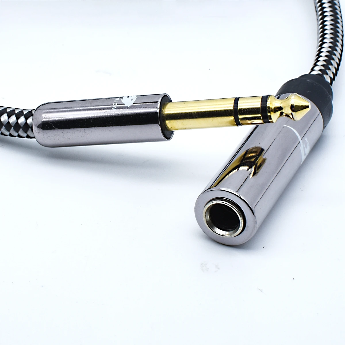 Premium Stereo 6.35mm Extension Audio Cable 1/4 Inch TRS Jack Male to Female for Monitor Headphone Shielding Cable 0.75M 1M 5M