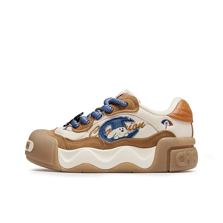 Champion Skate Shoes Women's Low-top Linen/Wheat Bran Brown U6CFCTW04I5