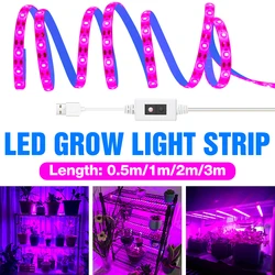 USB LED Phyto Lampe Gesamte Spektrum Wachsen Licht Pflanzen UV Lampe Für Sämlinge Gewächshaus Blumen Samen Anbau Led Licht Streifen