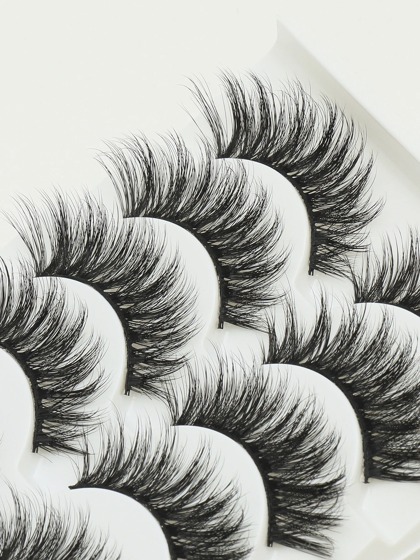 5 pares de cílios postiços naturais fofos e macios 3d vison cílios artesanais de volume longo maquiagem popular ferramentas de beleza