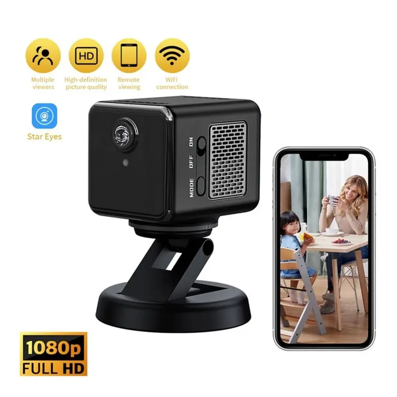 B48A Night Vision 1080P HD Wifi Camera Remote Monitor Baby Pet Camera Linux System Smart Home Security Protection Camera