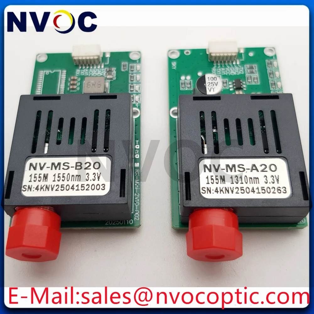 DC 5.5-26V 1Ch TTL Optical Transceiver Module For Drone With 1Ch Anolog Video SM 1310 1550nm FC 20KM RX/TX/AV/VCC/GND Interface