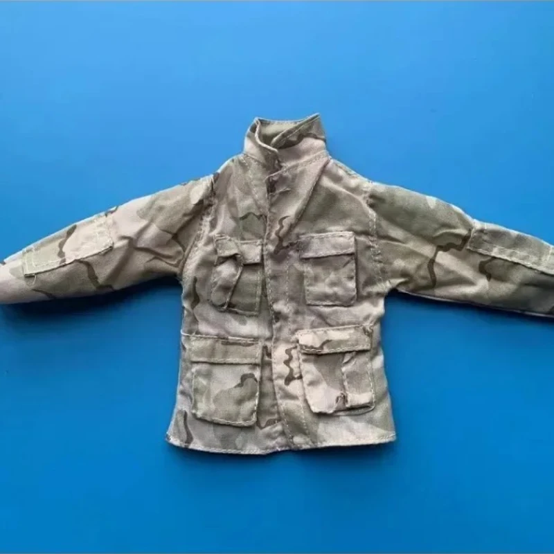 Vêtements de soldat couleur sable, échelle 1/6, manteau de Combat militaire américain moderne, modèle de veste pour figurines d'action de 12 pouces, jouet corporel