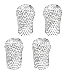 4 Pcs Gutter Downspout Guards 3.5 Inch Aluminum Leaf Filter Strainer Expandable Gutter Downspout Protector