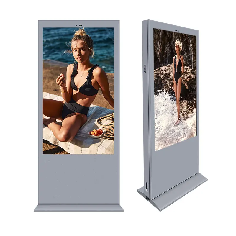 Top Ranking LCD Outdoor Capacitive Advertising Players Digital Display Billboard Bus Shetler Outdoor Kiosk