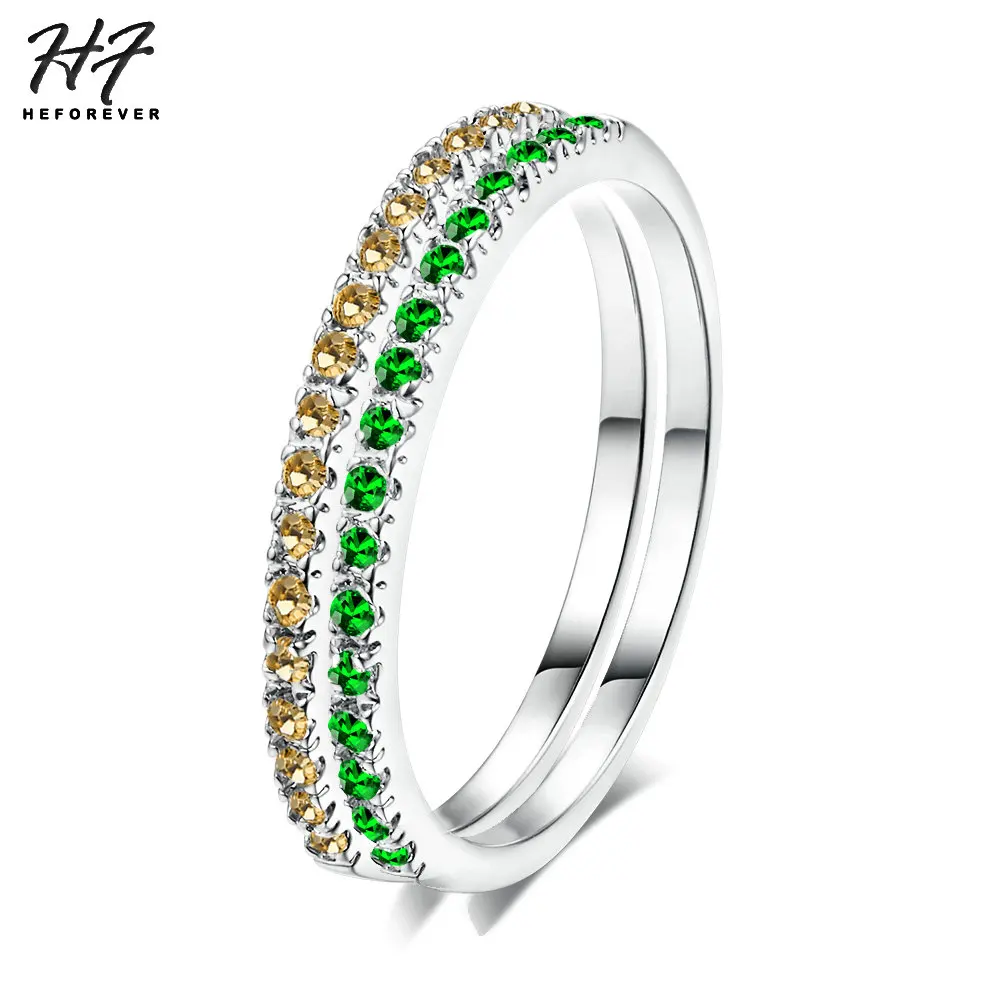 Korean Dainty Rings For Women Aesthetic Accessories Jewellry Date Engagement Women\' Ring Thin Colorful Finger Jewelry R132